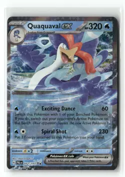 Quaquaval ex 052/193 Double Rare Paldea Evolved Pokemon Holo Near Mint - Image 1