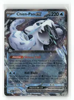 Chien-Pao ex 061/193 Double Rare Paldea Evolved Pokemon Holo Near Mint - Image 1