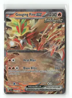 Gouging Fire ex 038/162 Double Rare Temporal Forces Pokemon Holo Near Mint - Image 1