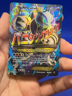 Pokemon XY BREAKthrough M Mega Mewtwo EX 159/162 Full Art Ultra Rare LP/MP - Image 3