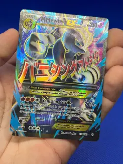 Pokemon XY BREAKthrough M Mega Mewtwo EX 159/162 Full Art Ultra Rare LP/MP - Image 4