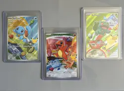 Pokemon First Partner Illustration Collection Series 1 Kanto Gen 1 Starters Set - Image 1