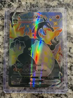 Pokemon Charizard VMAX SV107/SV122 Shining Fates Shiny Holo Full Art 330 HP - Image 1