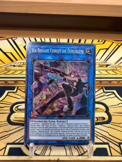 Yugioh Sta-Brigade Ferrijit die Odnisblute MP21-DE196 Secret Rare - Image 1