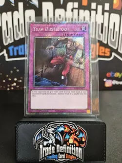 RA05-EN077 Trap Dustshoot Platinum Secret Rare 1st Ed YuGiOh - Image 1