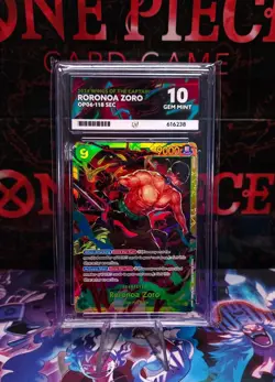 2024 One Piece Roronoa Zoro #118 Sec OP06-118 - ACE 10 - Image 1