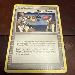 Pokemon Card - Mary's Request Unseen Forces 86/115 Regular MP - Image 1