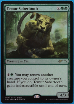 Temur Sabertooth (2022 Lunar New Year Promo) FOIL NM CARD (502011) ABUGames - Image 1