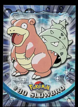Pokemon Card - Slowbro Topps TV Animation Edition 80 Blue Logo - Image 1