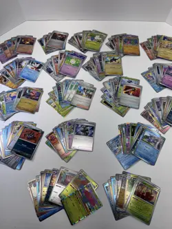 Large Bulk Pokemon Lot 191 Cards Holo - Image 1