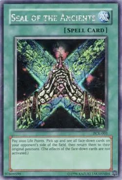 Seal of the Ancients Power of Chaos Kaiba the Revenge PCK-003 Yu-Gi-Oh! LP Card - Image 1