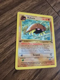 Kabuto 50/62 1st Edition Fossil Regular LP - Pokemon Card - Image 2