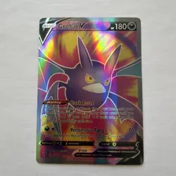 Pokemon Crobat V Full Art Ultra Rare Holo Darkness Ablaze Card 104/189 - Image 4