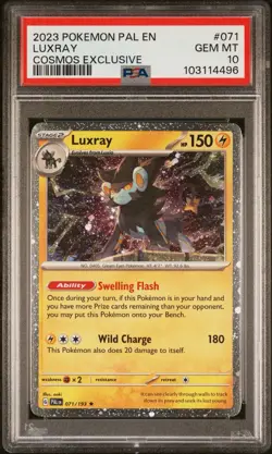 Luxray - (Cosmos Holo) 071/193 Miscellaneous Cards & Products Holo PSA10 GEMMINT - Image 3