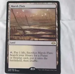 Magic: The Gathering Marsh Flats Land Card Modern Horizons 2 Rare Regular 248/3… - Image 1