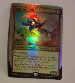 Rainbow Dash Foil EX Secret Lair My Little Pony MTG Magic the Gathering - Image 1