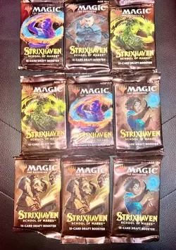 1x Magic the Gathering Strixhaven: School of Mages Draft Booster Pack MTG SEALED - Image 1