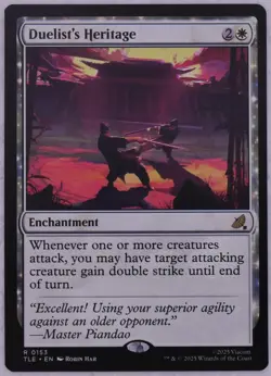 Duelist's Heritage Avatar The Last Airbender TLE 0153 MTG Rare - Image 1