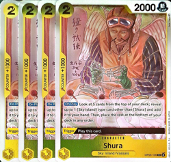 One Piece TCG - 4er Playset - OP05-106 Shura R/EN/NM - Image 1