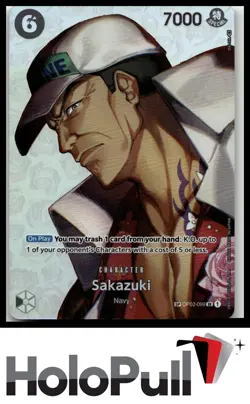 One Piece Kingdoms of Intrigue Sakazuki (SP) #OP02-099 Super Rare - Image 1