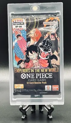 One Piece Emperors In The New World Booster Pack English Ver. TCG OP-09 + Holder - Image 1