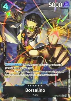 • Borsalino • OP02-114 Alt Art Holo Premium Booster One Piece TCG NM - Image 1