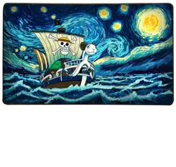 One Piece Gogh-ing Merry One Piece TCG Playmat Zones Choices | Stitched Edges OP - Image 1