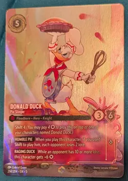 Disney Lorcana - Shimmering Skies - Donald Duck Pie Slinger- Enchanted- 214/204 - Image 1