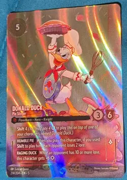 Disney Lorcana - Shimmering Skies - Donald Duck Pie Slinger- Enchanted- 214/204 - Image 3