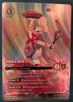 Disney Lorcana - Shimmering Skies - Donald Duck Pie Slinger- Enchanted- 214/204 - Image 4