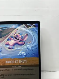 Disney Lorcana Winterspell Akood Et Emuti 29/204 Cold Foil - Lilo & Stitch NM/M - Image 3