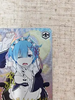 Weiss Schwarz Re:Zero Defenseless Yawn Rem RZ/S116-078SP SP signed foil - Image 3