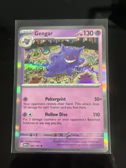 Pokemon TCG Gengar 94/165 Scarlet & Violet 151 Holo Card NM - Image 1