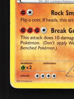 Groudon 84/160 HP Primal Clash English Pokemon Card TCG - Image 2