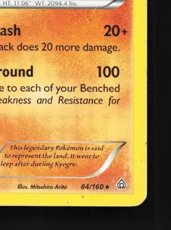 Groudon 84/160 HP Primal Clash English Pokemon Card TCG - Image 3