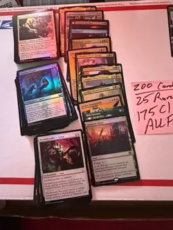 Magic The Gathering Cards - Pack 25 Rares, 175 Uncommon/Common - 200 total cards - Image 3