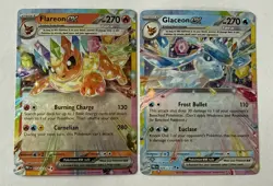 Pokemon TCG PREN Holo Tera 2 Card Lot Flareon ex 014/131 Glaceon ex 026/131 - Image 1