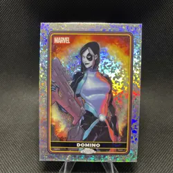 Topps Chrome 2025 Mini Diamond Domino Marvel Trading Card #4 - Image 1
