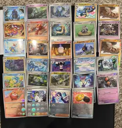 Black Bolt White Flare Pokeball Pattern Lot Of 29 Cards All NM - Image 1