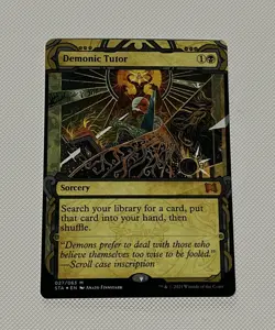 Demonic Tutor Foil Etched NM Unplayed Strixhaven Mystical Archive MTG - Image 1