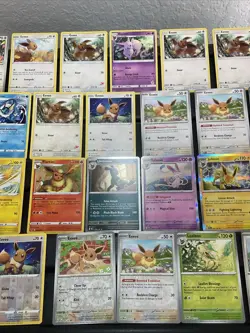 (30) EEVEE CARDS LOT VTG GLACEON LEAFEON ESPEON JOLTEON EVOLUTION Holo Rare - Image 3