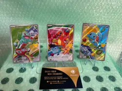 Pokemon TCG First Partner Illustration Collection Series 1 Kanto Gen 1 x3 Cards - Image 1