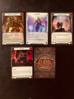 Collectors - 5 Cards 1st ED Flesh and Blood Mix Set All Rainbow Foil & Majestics - Image 2