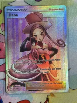 Pokemon Trainer Dana Full Art Holo Ultra Rare SM-Team Up 173/181 Card - Image 1