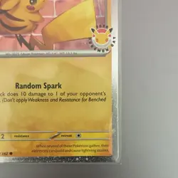 Pokemon Pikachu TEF Stamped Holo Rare 051/162 Basic 70 HP Random Spark Card - Image 4
