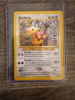 Girafarig 66/105 Neo Destiny, Pokemon Card, Yuka Morii, 1999-2000 - Image 1