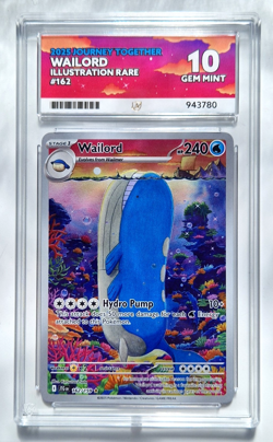 Wailord 162/159 Illustration Rare Journey Together Graded Card - ACE 10 - Image 1