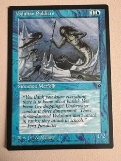 3x Blau 1U+2C - MTG - Fallen Empires - ENGLISCH - ©1994 NM zB Tidal Influence - Image 4