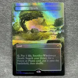 MTG Windswept Heath Borderless Modern Horizons 3 MH3 #360 Foil NM - Image 1