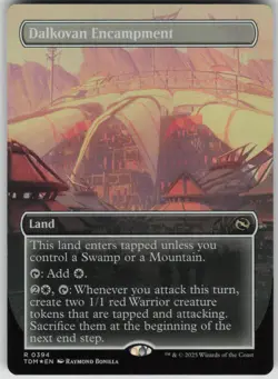 MTG TCG Dalkovan Encampment (Borderless) R Tarkir: Dragonstorm 394 - Image 1